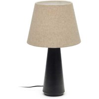 Hohe Tischlampe in Beige und Schwarz Skandi Design von 4Home