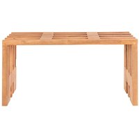 Holz Sitzbank aus Teak Massivholz Skandi Design von 4Home