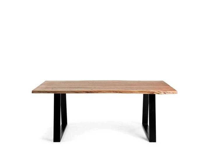 Holztisch Massiv aus Akazienholz Metall von 4Home
