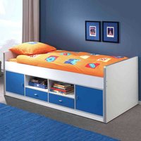 Jugendbett in Weiß-Blau Weiß von 4Home