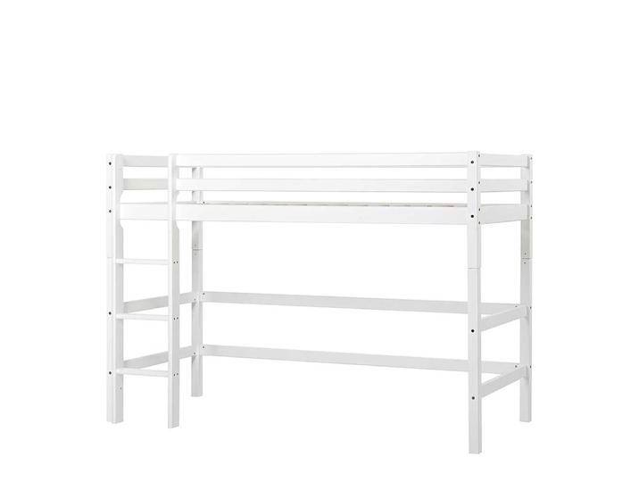Jugendhochbett Hochbettgestell in Weiß inklusive Leiter von 4Home