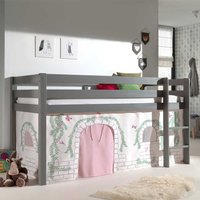 Kinder Einzelbett in Grau und Rosa Schmetterling Motiv von 4Home