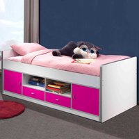 Kinderbett in Pink-Weiß Stauraum von 4Home
