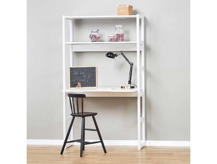 Kinderschreibtisch Kinderzimmerschreibtisch in Weiß 58 cm tief von 4Home