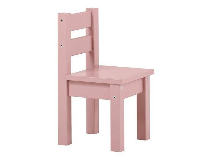Kinderstuhl Kinderschreibtischstuhl aus Kiefer Massivholz in Rosa von 4Home