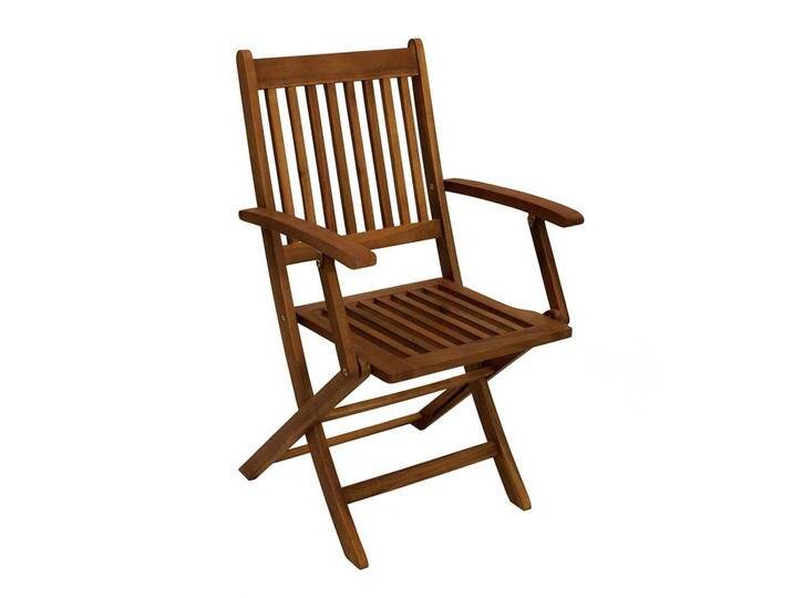 Klappbarer Holzsessel aus Akazie Massivholz Garten (2er Set) von 4Home