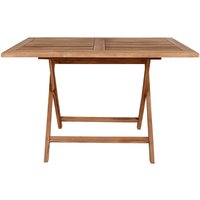 Klappbarer Tisch aus Teak Massivholz Garten von 4Home