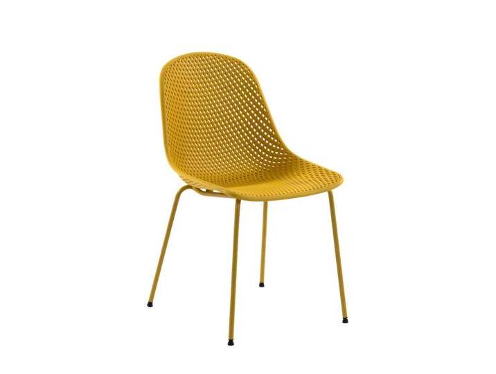 Küchenstühle in Gelb Skandi Design (4er Set) von 4Home