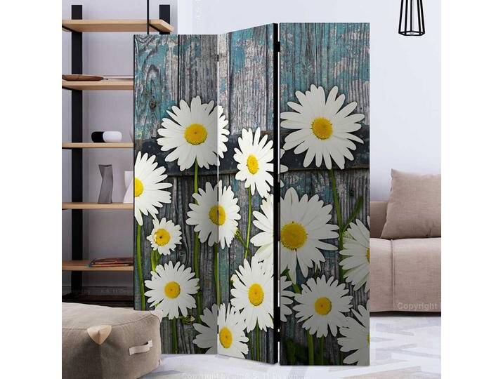 Landhausstil Paravent mit Blumen Motiv 3 oder 5 Elemente von 4Home