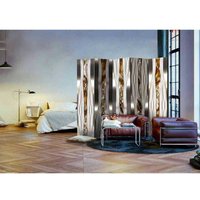 Leinwand Paravent mit Diamanten Motiv 225 cm breit von 4Home