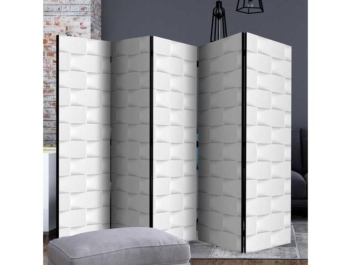 Leinwand Paravent mit Holzrahmen fünf Elementen von 4Home