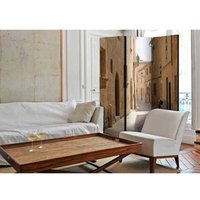 Leinwand Paravent mit Mallorca Altstadt Motiv 3 teilig von 4Home