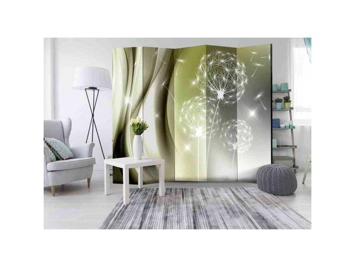Leinwand Paravent mit Pusteblumen Grün und Grau von 4Home
