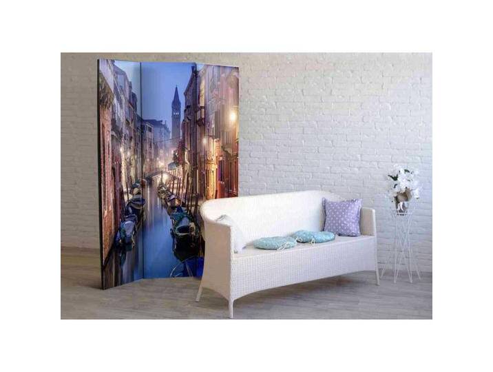 Leinwand Paravent mit Venedig bei Nacht Motiv 3 teilig Leinwand Paravent mit Venedig bei Nacht Motiv 3 teilig von 4Home