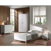 Mädchen Schlafzimmer in Weiß & Goldfarben Schrank (vierteilig) von 4Home