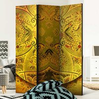 Mandala Paravent im orientalischen Stil Leinwand und Holz von 4Home