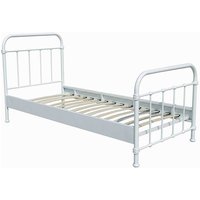 Metallbett in Weiß 90x200 von 4Home