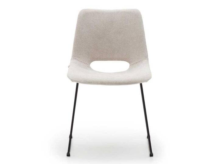 Moderne Esstisch Stühle in Beige Gestell aus Metall (2er Set) von 4Home