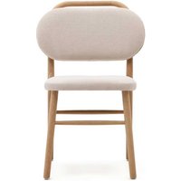 Moderne Esszimmerstühle in Beige und Eiche 48 cm Sitzhöhe (2er Set) von 4Home