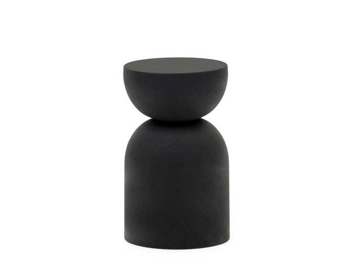 Moderner Beistelltisch schwarz aus Metall Skandi Design von 4Home