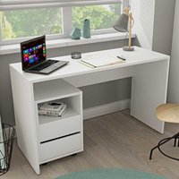 Moderner Jugend Schreibtisch in Weiß 130 cm breit von 4Home