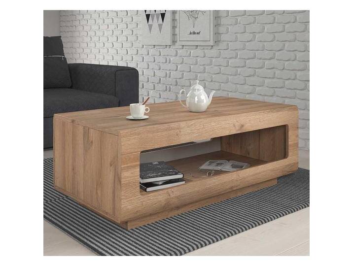 Moderner Sofatisch in Eichefarben 110 cm breit 44 cm hoch von 4Home