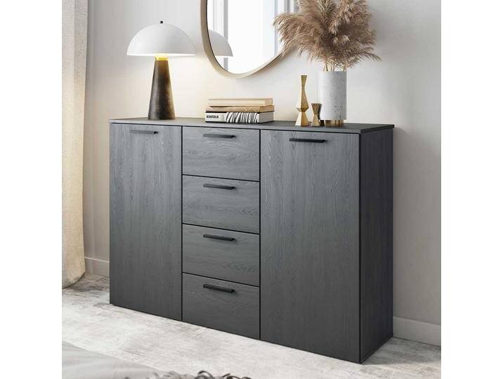 Modernes Sideboard in Eiche Grau vier Schubladen von 4Home
