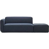 Modul Dreisitzer Sofa in Dunkelblau modernem Design von 4Home