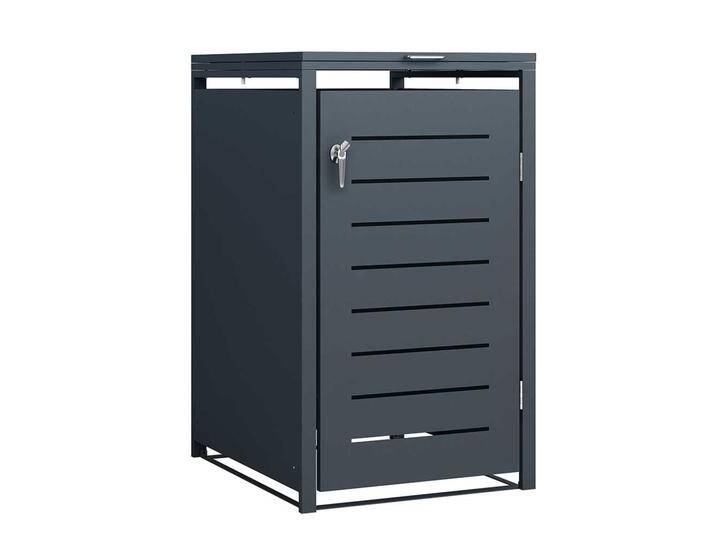 Mülltonnenbox aus Metall in Anthrazit modernes Design von 4Home