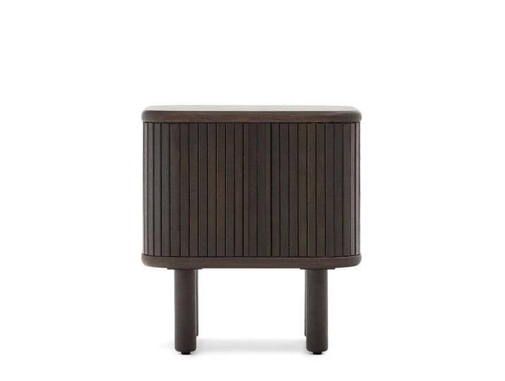 Nachtkommode mit Schiebetüren in Schwarzbraun Retrostil Nachtkommode mit Schiebetüren in Schwarzbraun Retrostil von 4Home