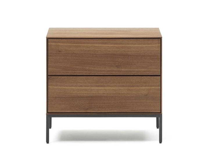 Nachttisch Kommode modern mit zwei Schubladen Push to open Funktion von 4Home