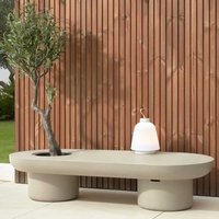 Outdoor Design Couchtisch in Beton Grau 140 cm breit - 30 cm hoch von 4Home