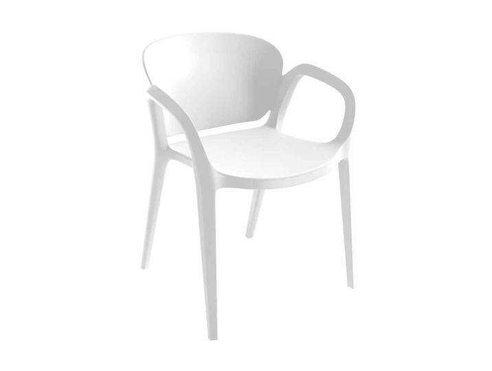 Outdoor Stühle Stuhl Set aus Kunststoff in Weiß (2er Set) von 4Home