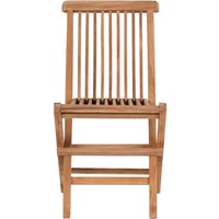 Outdoor Stühle für Kinder aus Teak Massivholz 33 cm Sitzhöhe (2er Set) von 4Home