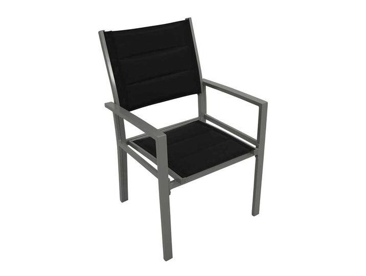 Outdoor Stühle leicht aus Aluminium gepolsterter Rückenlehne (2er Set) von 4Home