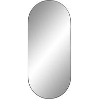 Ovaler Spiegel in Schwarz Metallrahmen von 4Home