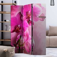 Paravent Raumteiler floral Pink und Rosa Orchideen Motiv von 4Home