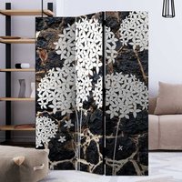 Paravent Raumteiler mit Blumen Motiv Mauer Hintergrund von 4Home