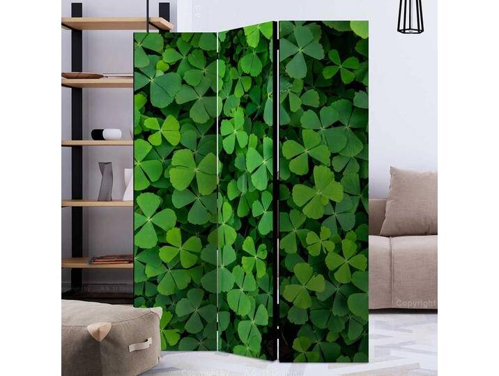 Paravent Sichtschutz in Grüntönen Kleeblatt Motiv von 4Home