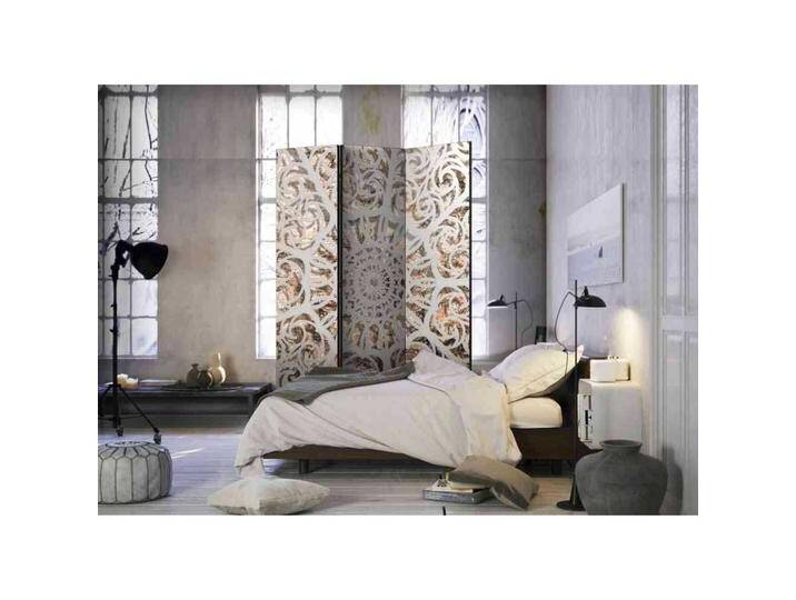 Paravent Sichtschutz mit Mandala Motiv in Spitzen Optik 135 cm breit von 4Home
