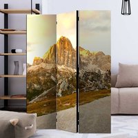 Paravent alpin mit Berglandschaft Motiv Landhausstil von 4Home