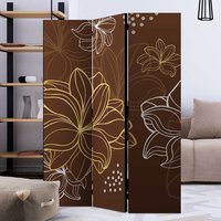 Paravent blickdicht und UV-beständig Blumen Motiv von 4Home