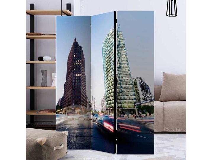 Paravent modern in Bunt Leinwand Füllung Paravent modern in Bunt Leinwand Füllung von 4Home