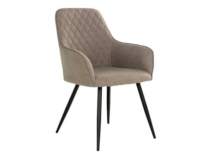Polsterstuhl Esszimmer Stühle in Graubraun und Schwarz (2er Set) von 4Home