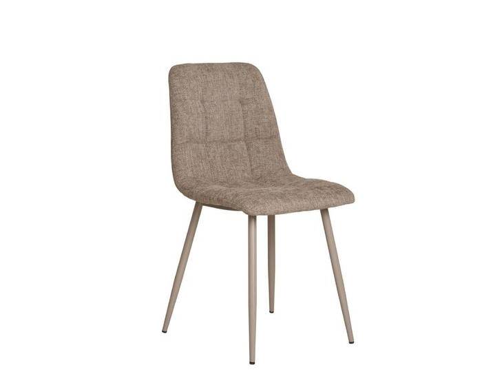 Polsterstuhl Küchenstuhl aus Strukturstoff mit Gestell aus Metall (2er Set) von 4Home
