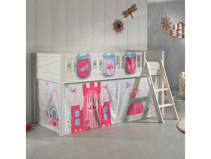 Prinzessinenbett aus Kiefer Massivholz Leiter von 4Home