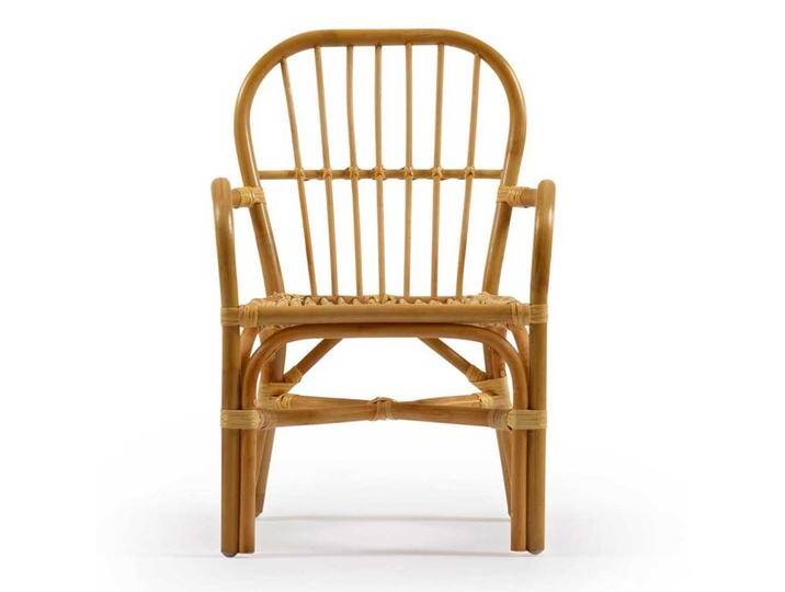 Rattan Kinderstühle mit Armlehnen 35 cm Sitzhöhe (2er Set) von 4Home