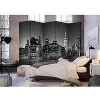 Raum Sichtschutz mit New York bei Nacht 225 cm breit von 4Home