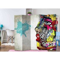 Raumteiler Paravent für Jugendzimmer Graffiti Motiv von 4Home