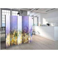 Raumteiler Paravent mit Blumenwiesen Motiv impressionistischen Stil von 4Home